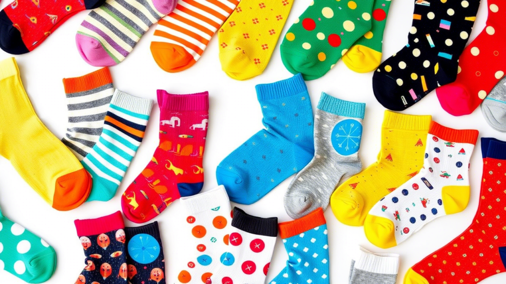 Chaussettes colorées et originales